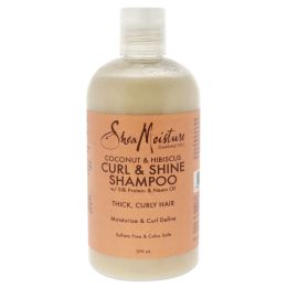 Coconut Hibiscus Curl and Shine Shampoo by Shea Moisture for Unisex - 13 oz Shampoo