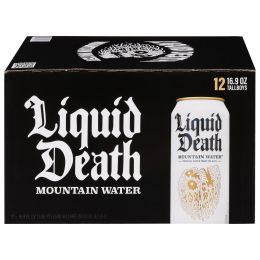 Liquid Death - Mtn Water 100% Still Can - Case of 1-12/16.9