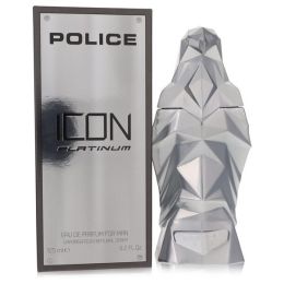 Police Icon Platinum Eau De Parfum Spray 4.2 Oz For Men