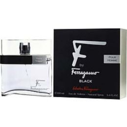 F By Ferragamo Pour Homme Black By Salvatore Ferragamo Edt Spray 3.4 Oz For Men