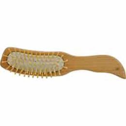 Spa Accessories By Spa Accessories Wood Bristle Hair Brush - Bamboo Purse Size For Women