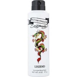 Ed Hardy Tattoo Parlour By Christian Audigier Legend Deodorant Body Spray 6 Oz For Men