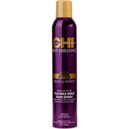 Chi By Chi Deep Brilliance Olive & Monoi Optimum Finish Flexible Hold Hairspray 10 Oz For Anyone